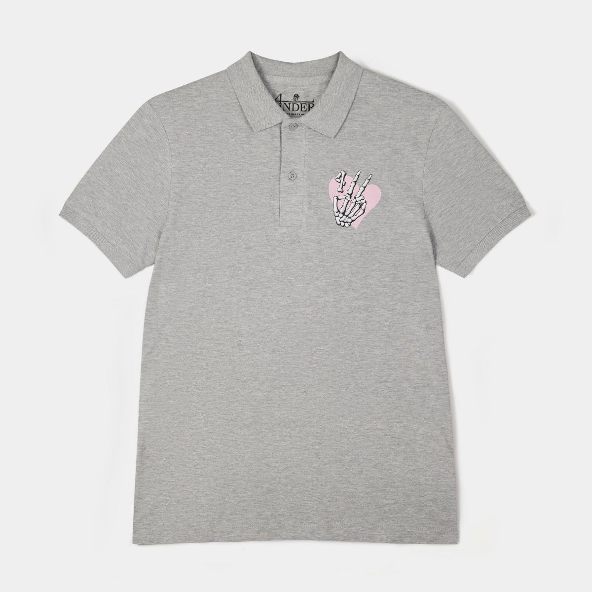 Pink Peace Heart Woman Polo - 4underUK