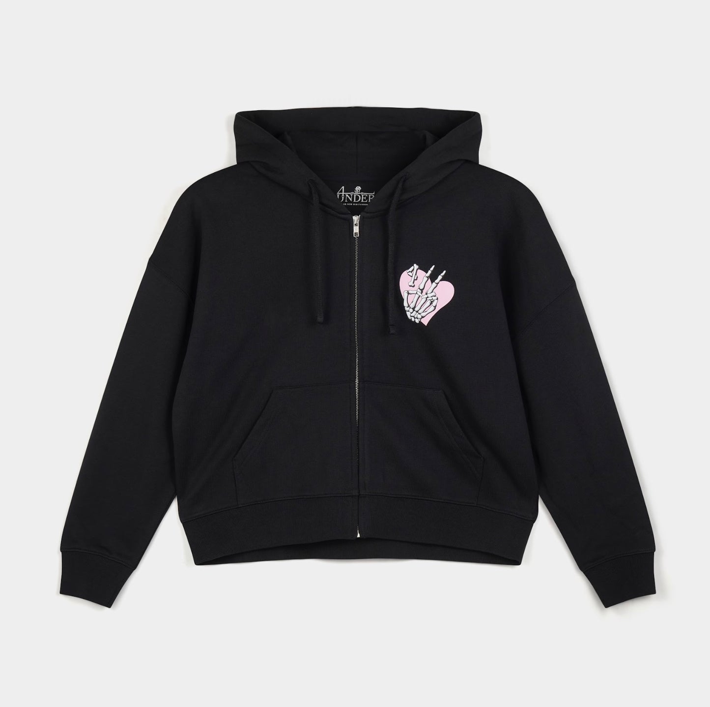Pink Heart Women's Zip Thru Hoodie