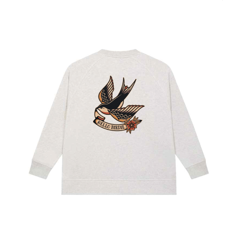 Hello Birdie Womens Heavy Crewneck - 4underUK