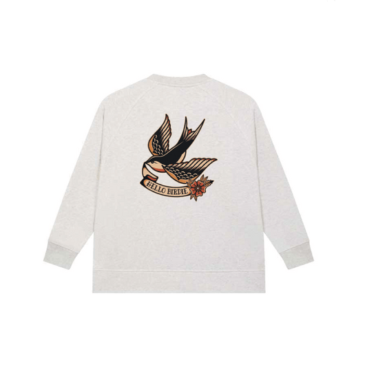 Hello Birdie Womens Heavy Crewneck - 4underUK