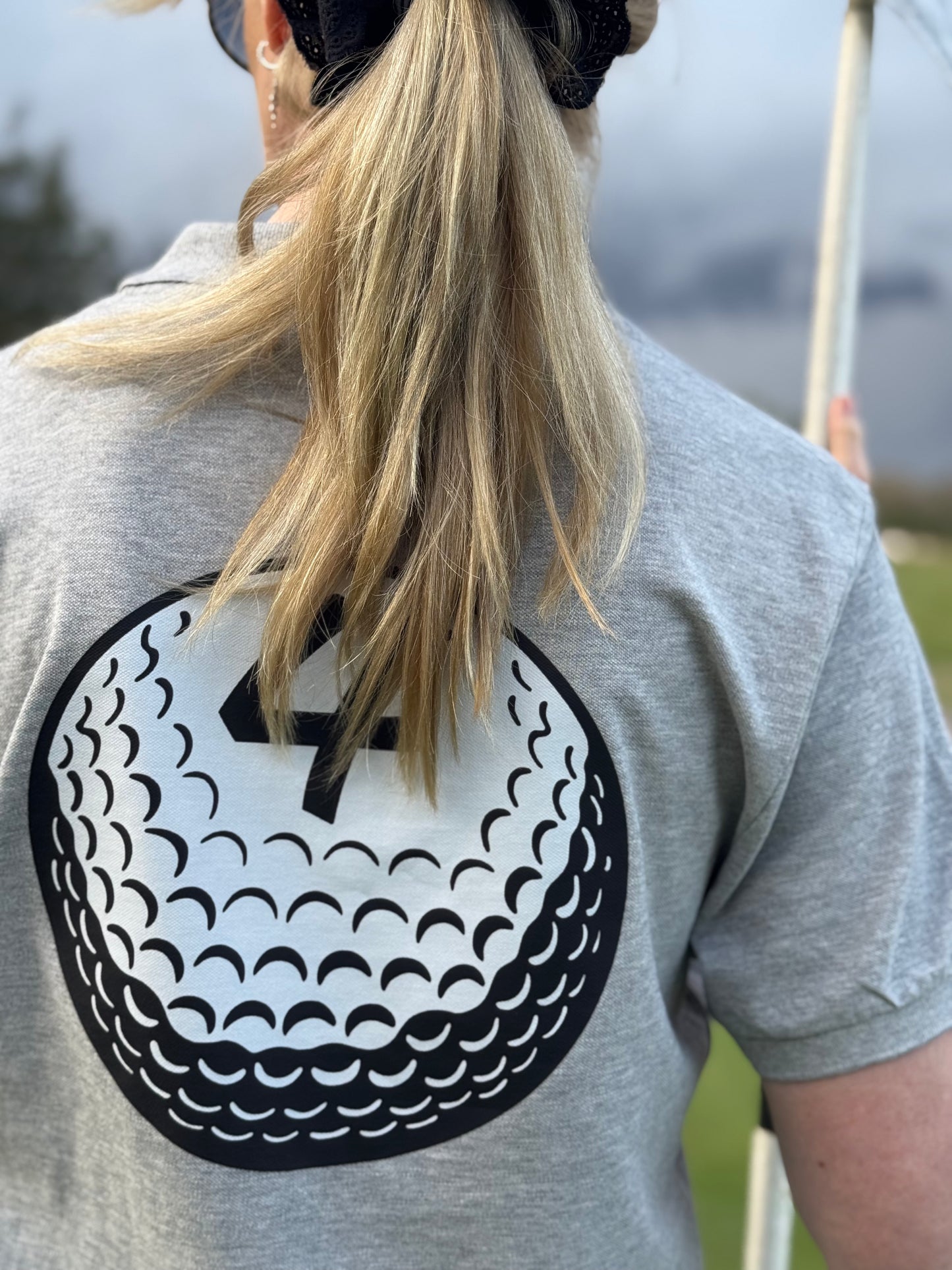 4 Golf Ball Womens Polo