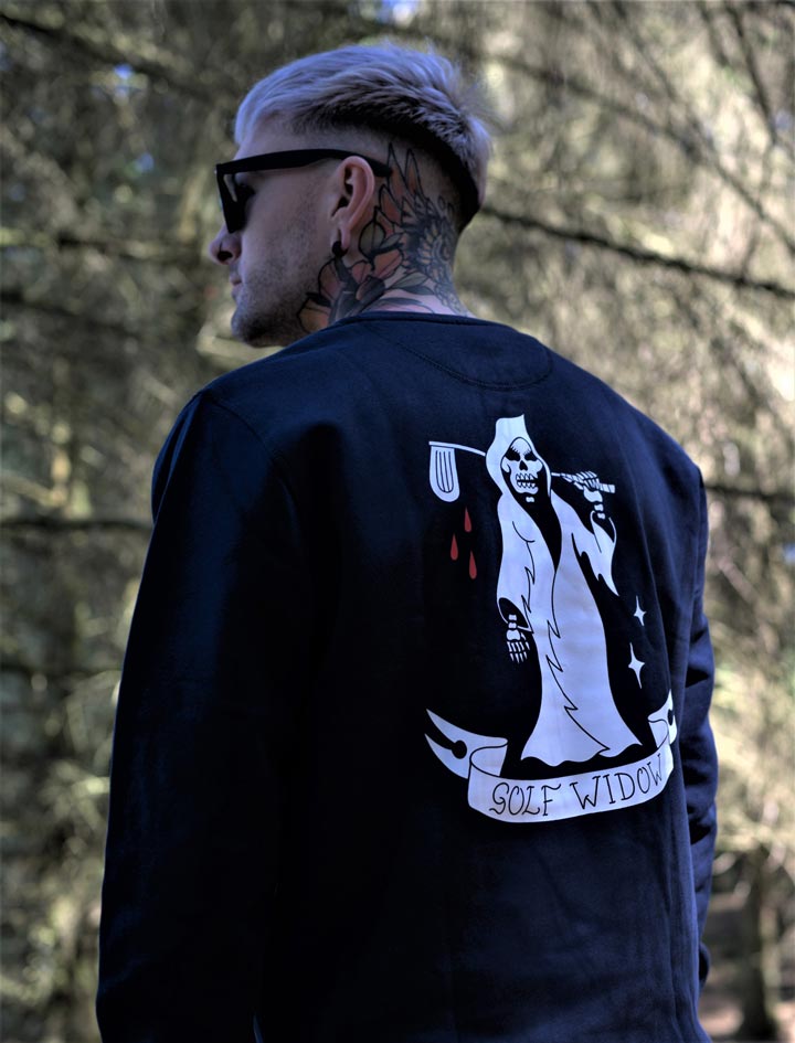 Golf Widow Blood Drops Crewneck